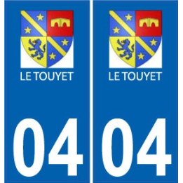 64 Pau placa etiqueta de registro de la ciudad