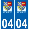 64 Pau placa etiqueta de registro de la ciudad