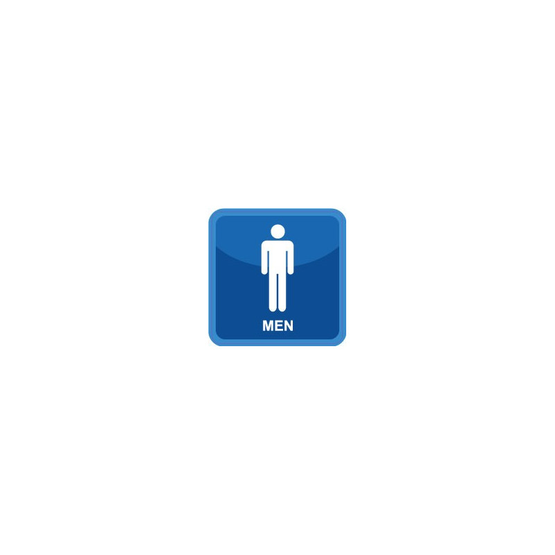 WC Toilettes hommes 1762 autocollant sticker