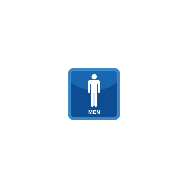 WC Toilettes hommes 1762 autocollant sticker