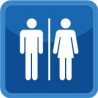 WC toilettes hommes et femmes 6407 autocollant sticker