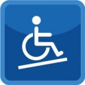 Passage fauteuil roulant 7887 autocollant sticker