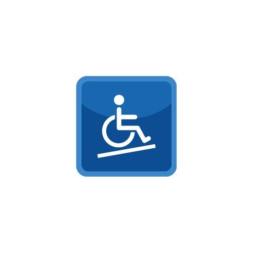 Passage fauteuil roulant 7887 autocollant sticker