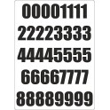 Set 40x Autocollant Sticker Porte Voiture Moto Numero Nombre Chiffre logo 233
