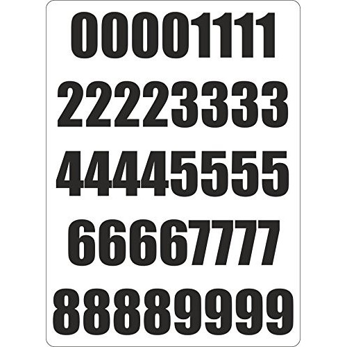 Set 40x Autocollant Sticker Porte Voiture Moto Numero Nombre Chiffre logo 233