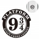 platform 9-3/4 Harry Potter logo 934 autocollant sticker Sticker Mural décoratif en Vinyle pour Porte de Chambre Motif