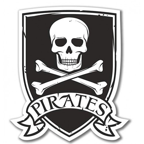 Adesivo bandiera pirata adesivo logo 2