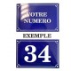 Autocollant Sticker Numéro de Rue Boite aux Lettres Plaque logo 29 Personnalisable