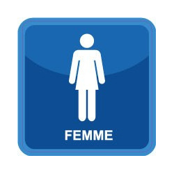 WC toilettes femmes 1290 autocollant sticker