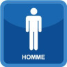 WC toilettes hommes 1391 autocollant sticker
