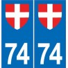 73 Savoie placa etiqueta