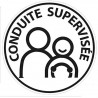 Sticker autocollant Adhesif Conduite Supervisée logo 23 voiture