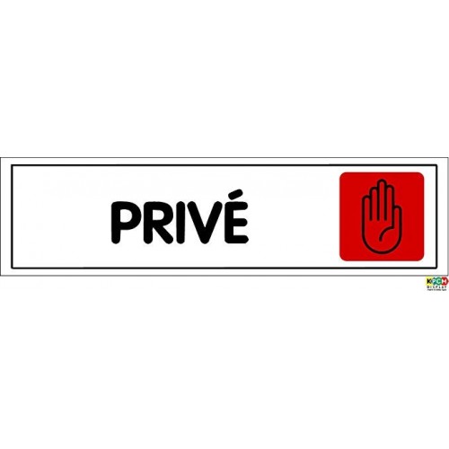 Autocollant sticker porte portail commerce bureau magasin privé  logo 32 panneau ne pas entrer