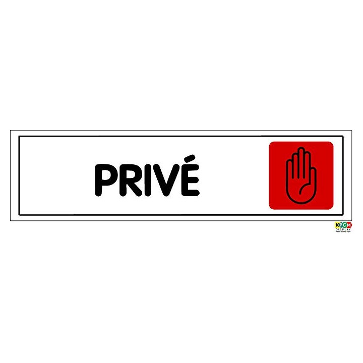 Autocollant sticker porte portail commerce bureau magasin privé  logo 32 panneau ne pas entrer