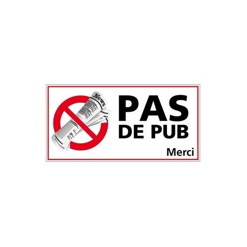 Adesivo sticker Interrompere Pub casella di lettere