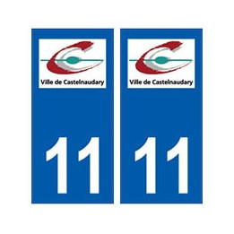 11 Castelnaudary logo ville autocollant plaque