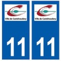 11 Castelnaudary logo ville autocollant plaque