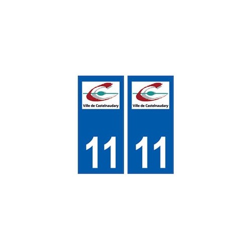 11 Castelnaudary logo ville autocollant plaque