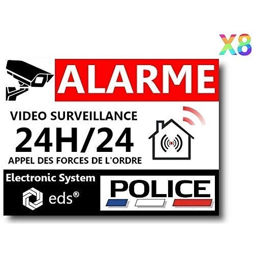 sticker alarme maison autocollant alarme