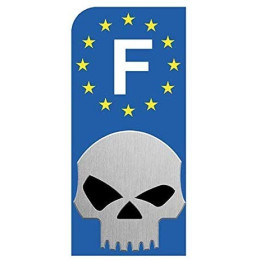 F - Punisher logo 39  autocollant plaque immatriculation auto sticker tête mort