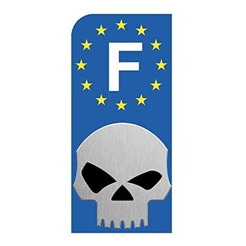 F - Punisher logo 39  autocollant plaque immatriculation auto sticker tête mort