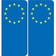 F Europa placa etiqueta engomada de Francia