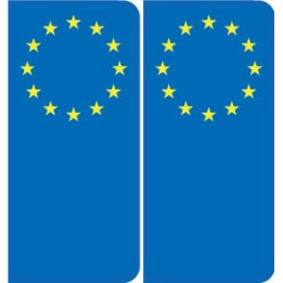 F Europa-aufkleber typenschild aufkleber Frankreich