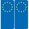 F Europe autocollant plaque sticker France