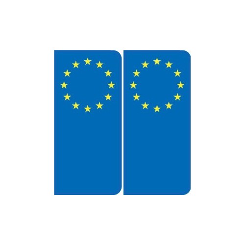 F Europe autocollant plaque sticker France