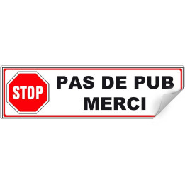 stop no pub publicidad buzón de sticker decal logotipo 3
