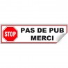 stop no pub publicidad buzón de sticker decal logotipo 3