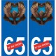 66 Cerdanya sticker adesivo piastra
