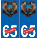 66 Cerdanya de la etiqueta engomada de la etiqueta engomada de la placa