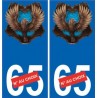 66 Cerdanya sticker adesivo piastra