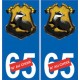 66 Cerdanya sticker adesivo piastra