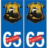 66 Cerdanya sticker adesivo piastra