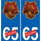 66 Cerdanya sticker adesivo piastra