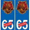 66 Cerdanya sticker adesivo piastra
