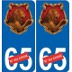 66 Cerdanya sticker adesivo piastra