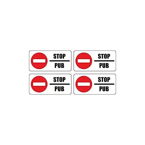 stop pub advertising basque sticker