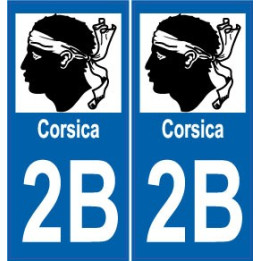 2B Corse aufkleber platte