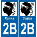 2B Corse sticker plate