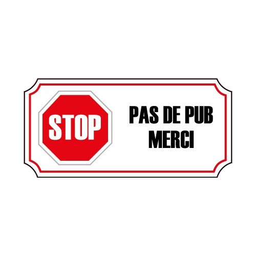 stop pas de pub publicité boite aux lettres sticker autocollant logo 3