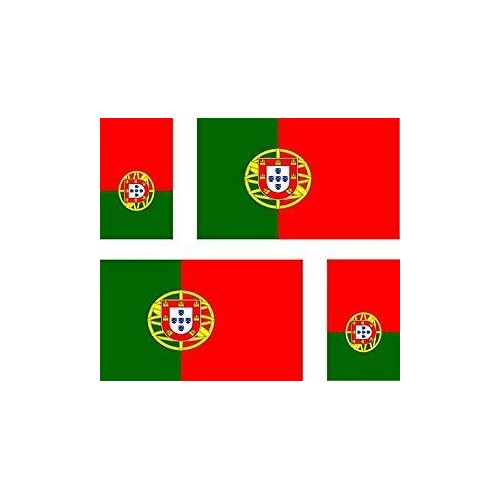 Set x 4 Portugal drapeau logo 21 autocollant adhésif sticker