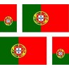 Set x 4 Portugal drapeau logo 21 autocollant adhésif sticker