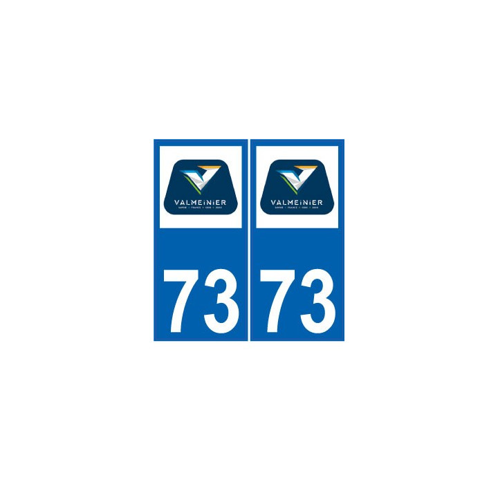 73 Valmeinier logo autocollant plaque immatriculation auto ville sticker