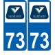 64 Pau logo adesivo piastra di registrazione city