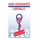 Caducée Aide Soignante libérale sticker autocollant 289