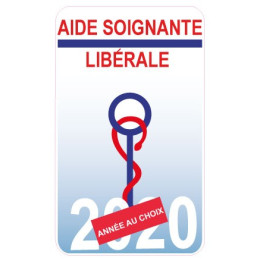 Caducée Aide Soignante libérale sticker autocollant 289
