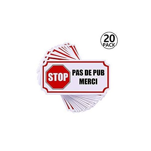 stop pas de pub publicité boite aux lettres sticker autocollant logo 3
